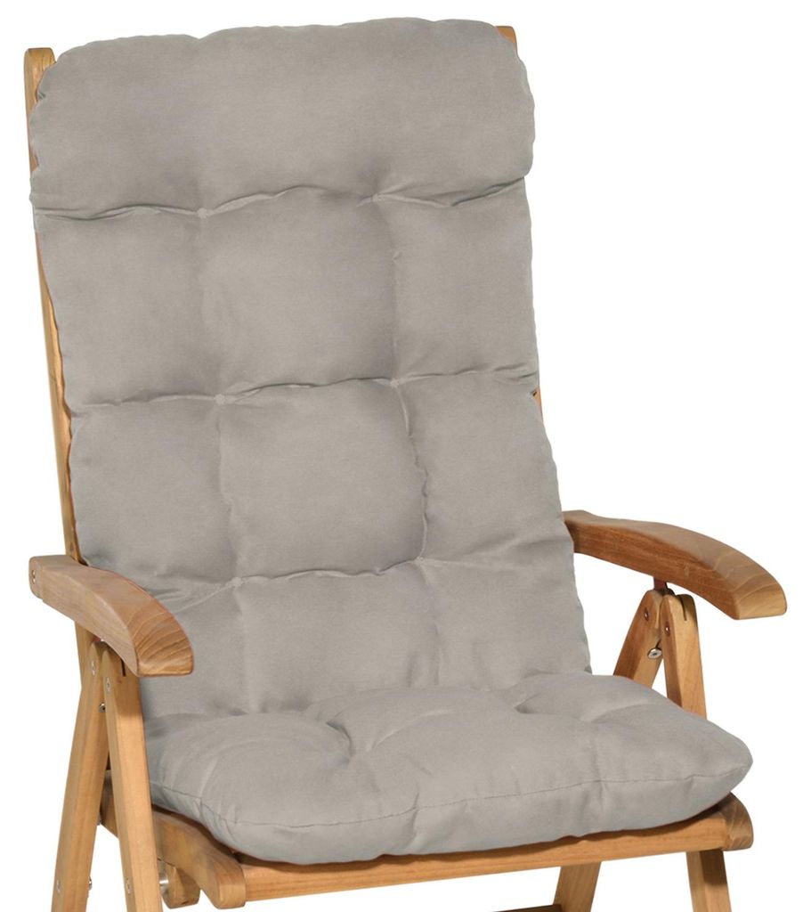 Beautissu 2er Set Hochlehner Auflagen Flair HL, 120x50x8cm, Produktbild 