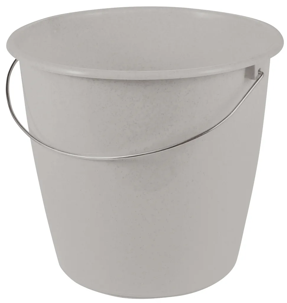 Seau ménager rond 5 litres keeeper Erik rouge en plastique robuste