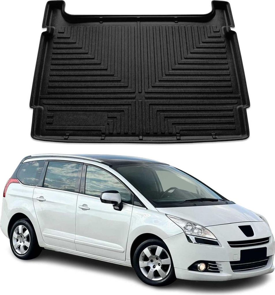 Bac de coffre pour Peugeot 5008 I 2010-2017 Caoutchouc TPE Image du produit 