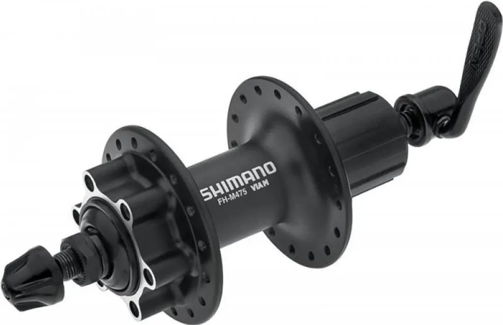 Moyeu de vélo arrière Shimano FH-M475 Noir à disque 6 trous 135mm