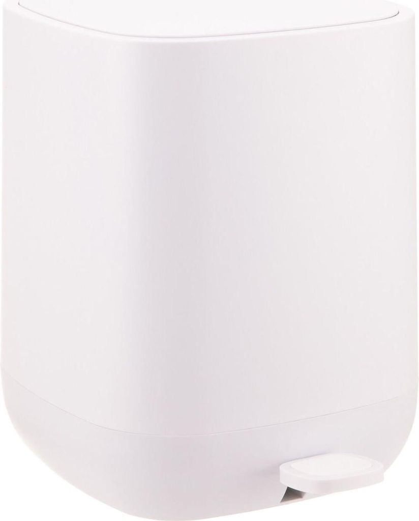 Quadratischer 9-Liter-Treteimer aus Kunststoff mit Soft-Close-Deckel