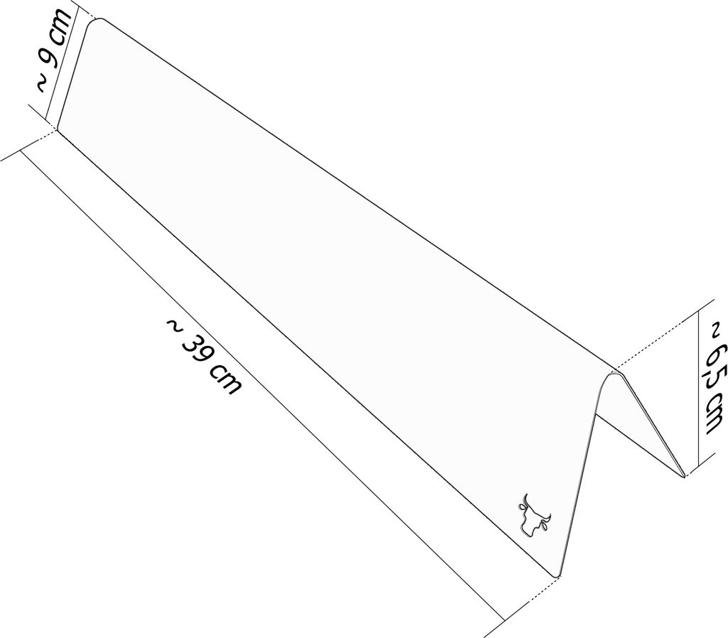 Gasgrill Edelstahl Brennerabdeckung passend für Weber Spirit 200er 300er 2013-, Farbe:5 Leisten Gebürstet