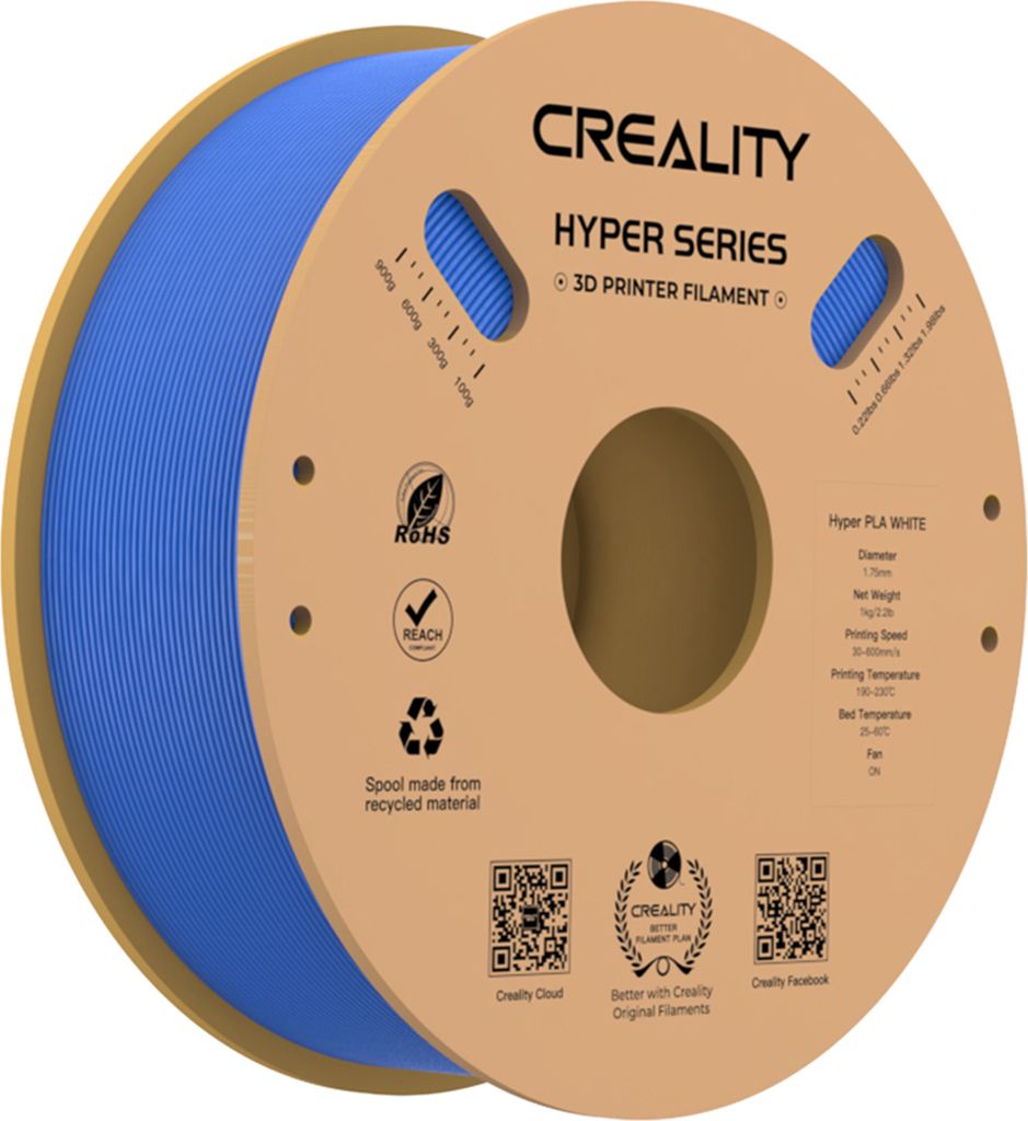 Creality Hyper-PLA Filament, offizielles Creality PLA Filament, 3D Drucker Filament für Hochgeschwindigkeitsdruck, Maßgenauigkeit +/-0.03 mm, 1 k...