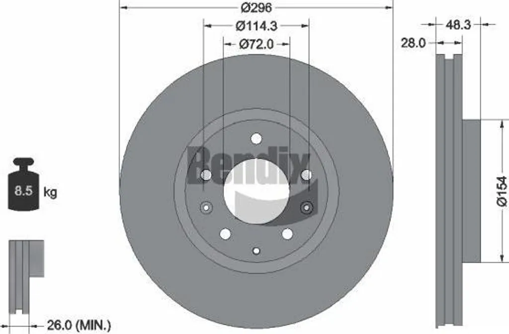 Éliminez les vibrations au freinage sur Mazda CX-7 avec le disque BDS1737