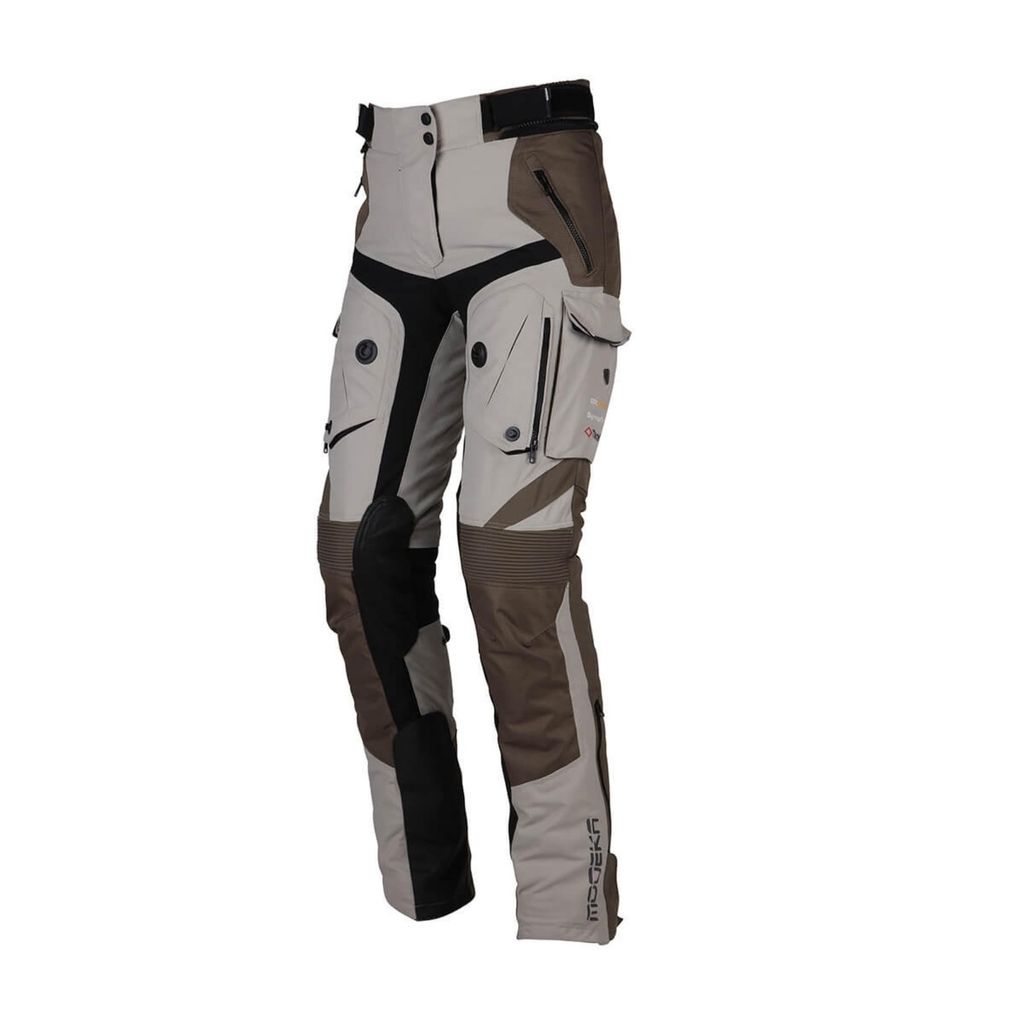 Modeka Panamericana 2 Damen Motorrad Textilhose, khaki, 48