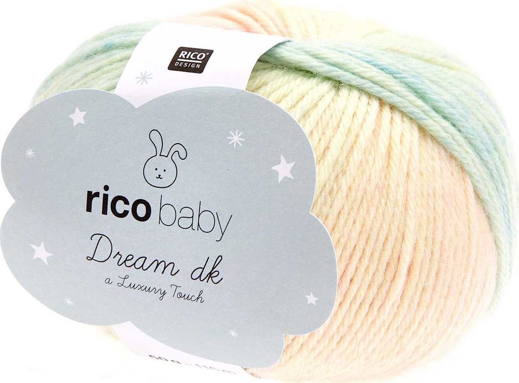 Rico Design Baby Dream dk, 50 g, ca. 115 m Pastell