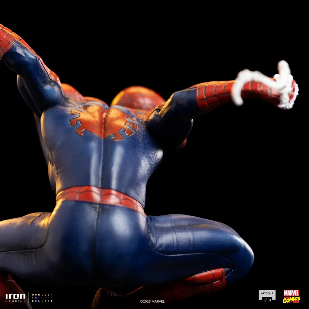 Diorama Spider-Man de collection en résine peinte à la main 1/10 - 13