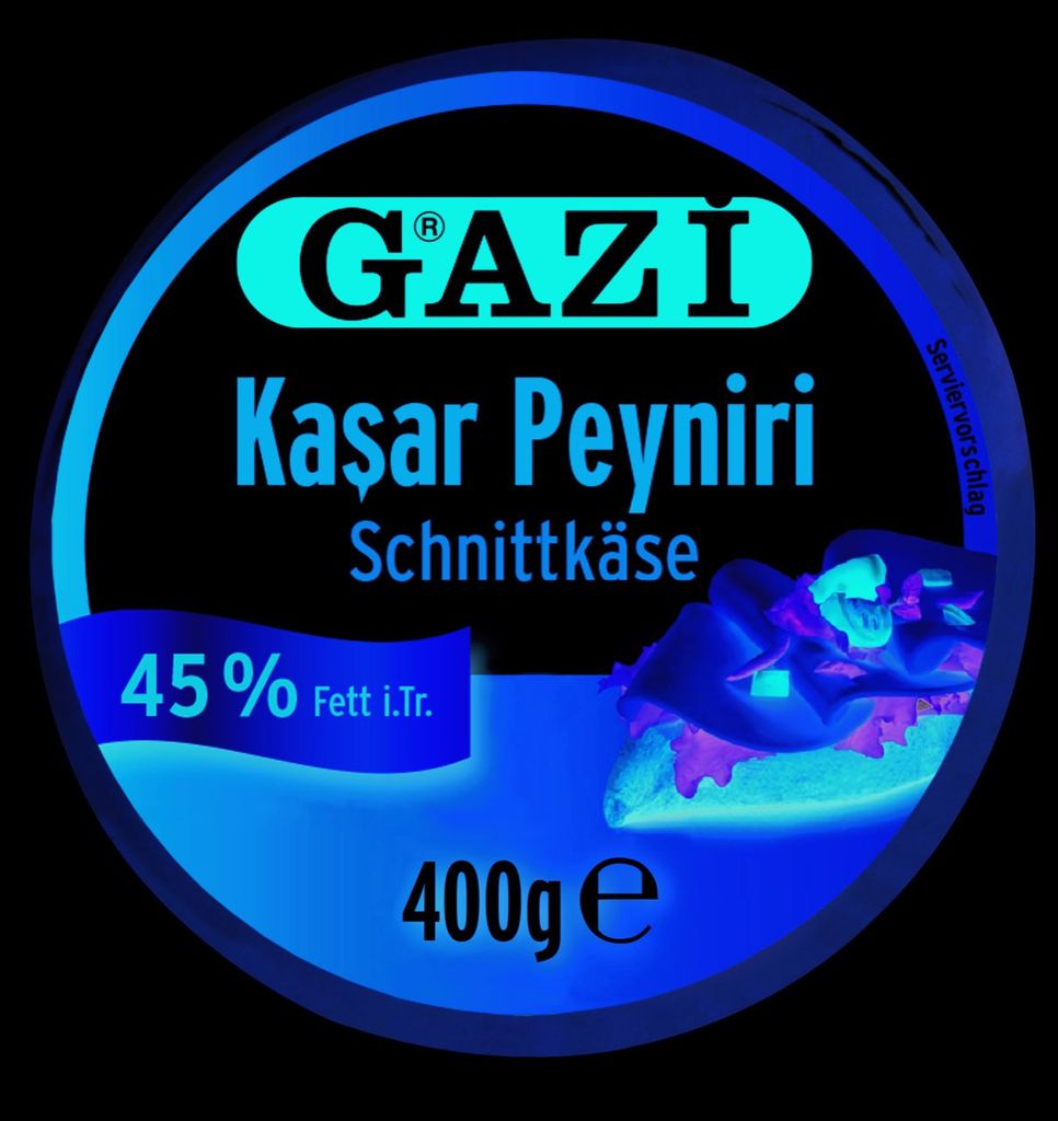 Gazi Kashkaval 7x 400g 45% Fett i.Tr. Schnittkäse Kasar Peynir aus 100% Kuhmilch
