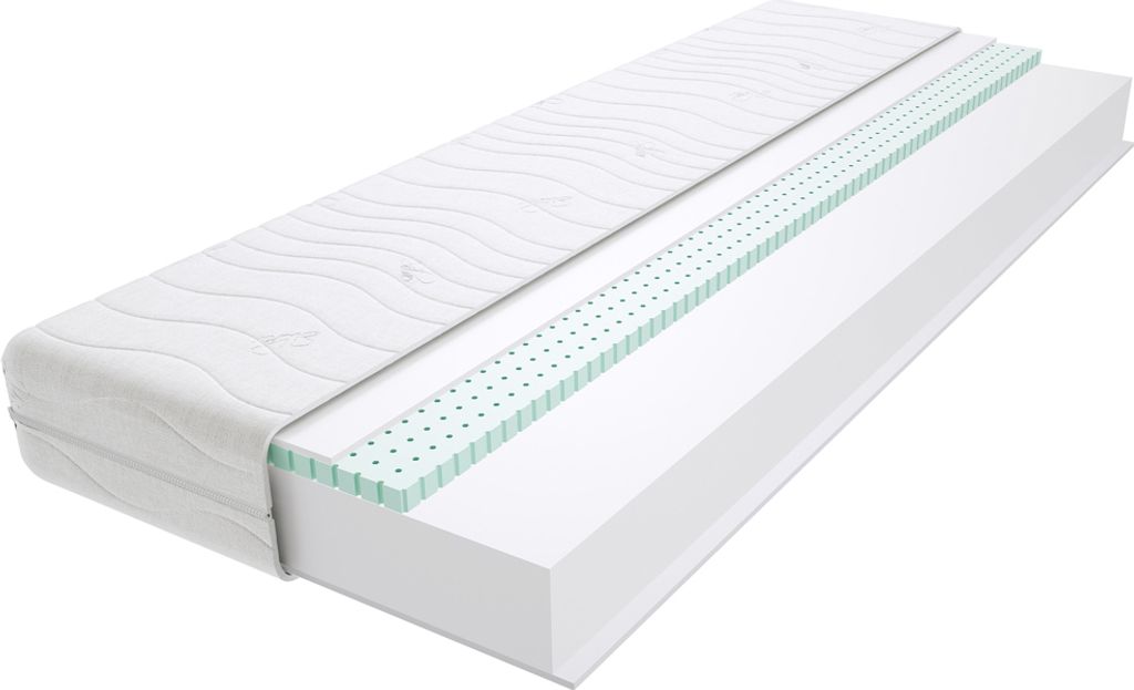 Schaumstoff Matratze 170x200 cm Doppelmatratze, H3 Mittelfest Komfortschaummatratze 19 cm Hoch Latex mit Klimafaser, Hypoallergen, HR-Schaum, Wende...