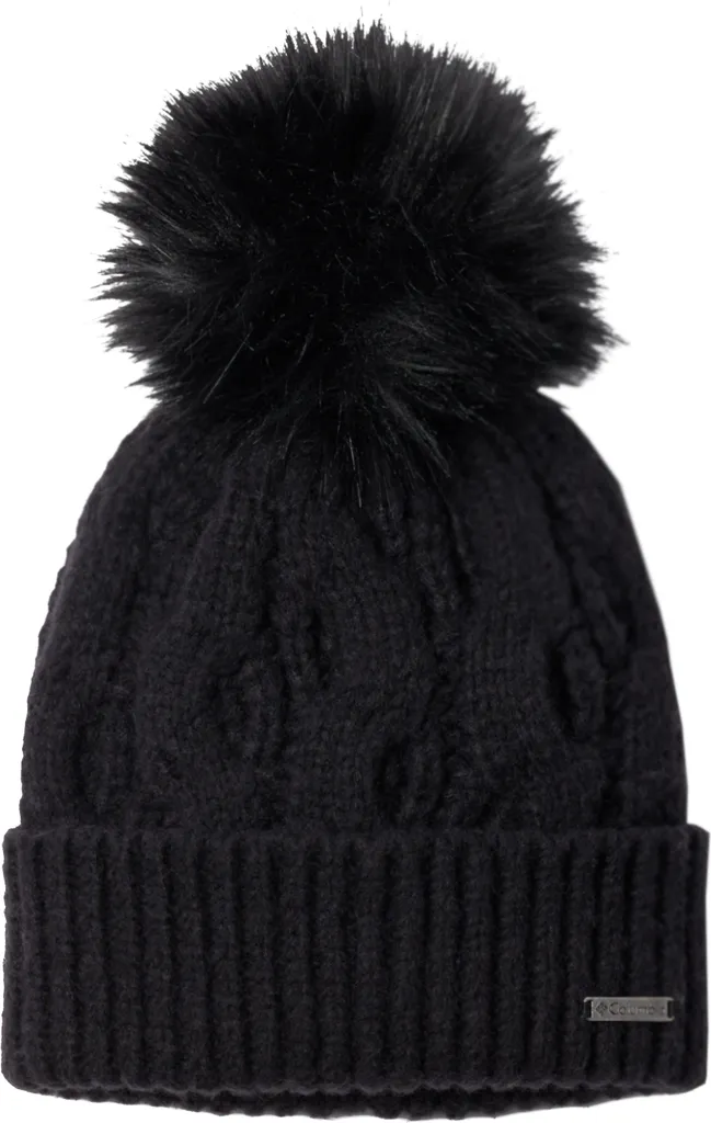 Columbia Boundless Days Cable Knit Pom Beanie 2092641010, Kappe, Damen, Schwarz