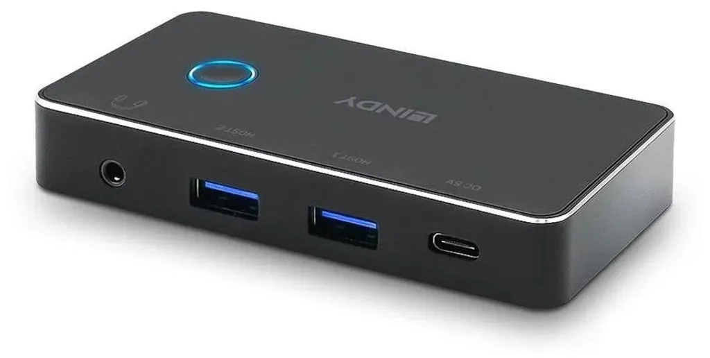 Switch Condivisione USB 3.0 Lindy 43387 5Gbps | Alluminio e ABS - 4