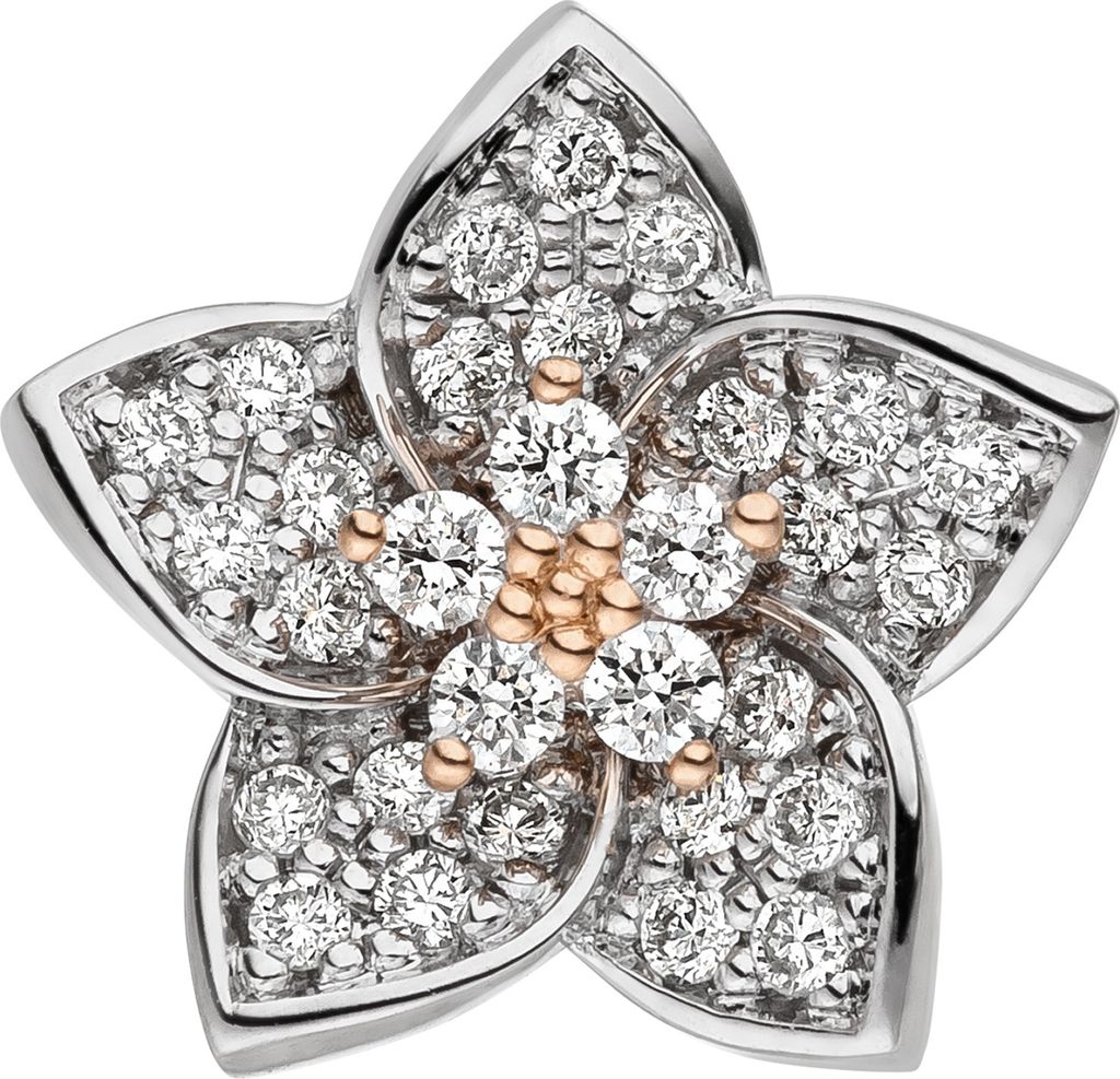 JOBO Anhänger Blume 585 Gold Rotgold Weißgold bicolor 30 Produktbild 