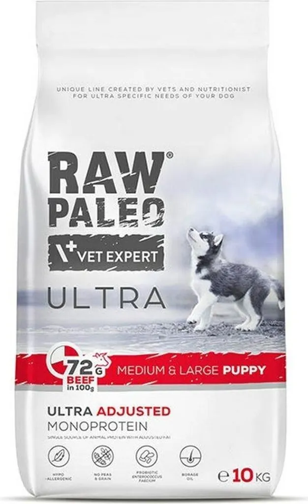 OFFERTA 10kg Raw Paleo Ultra Puppy Beef Medium&Large - Sacco Grande