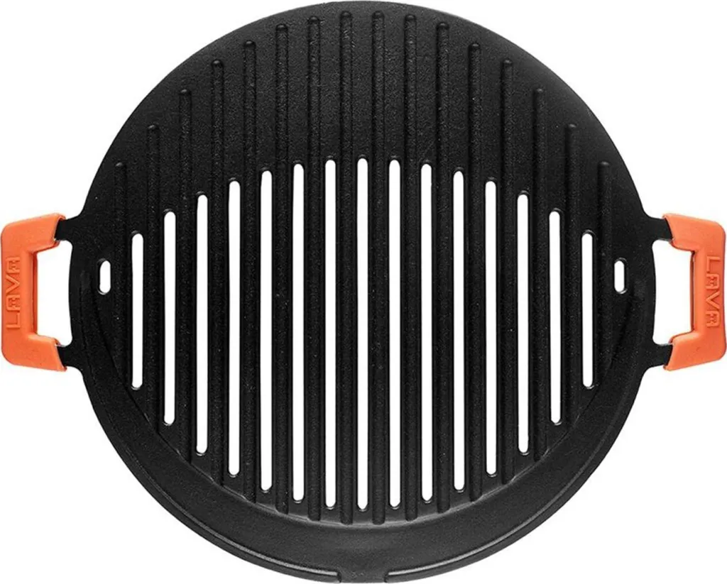 Support barbecue 37 cm en fonte robuste - Diffusion de chaleur LAVA