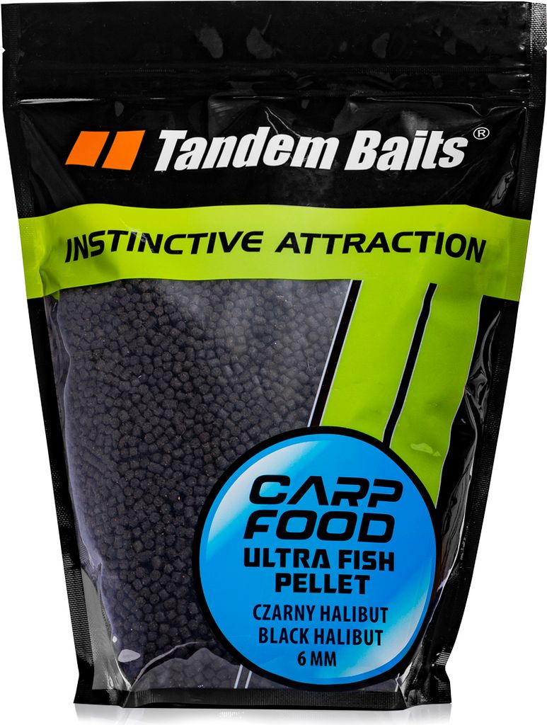 Karpfenfutter Ultra Fish Pellet Czarny Heilbutt 6mm /1kg