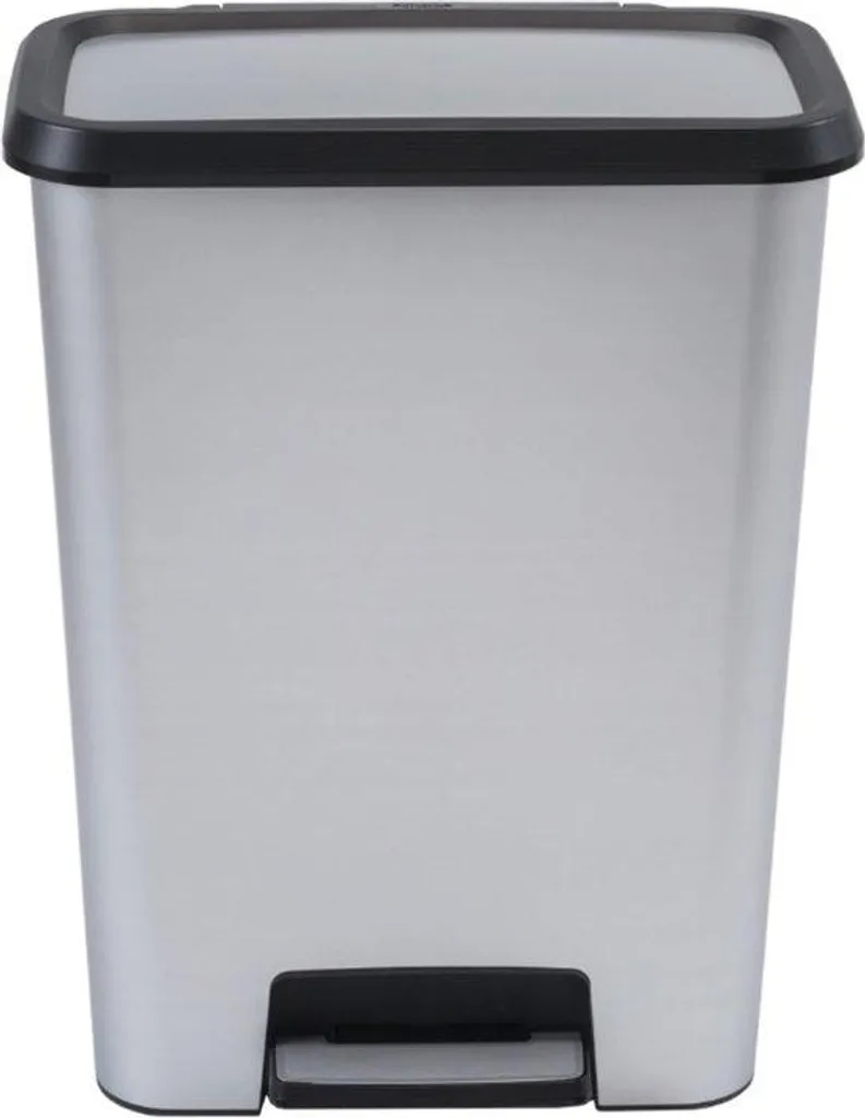 Poubelle 50 litres pour famille - Idéal cuisine et bureau contemporain