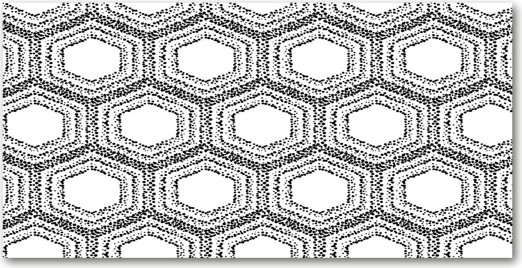 Tulup Leinwandbild - 140x70 cm - Wandkunst - Drucke auf Leinwand - Leinwanddruck - Sonstige - Schwarzweiß - Geometrische Figuren