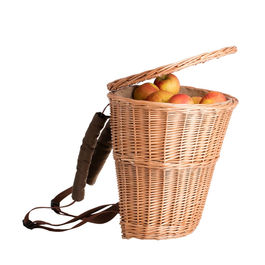 Cesto per la raccolta della frutta, gerla, zaino in salice Immagine del prodotto 
