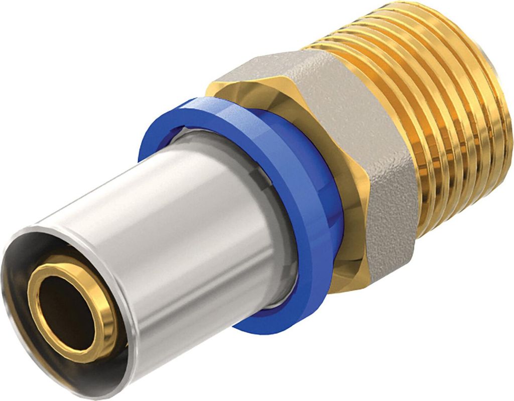 Emmeti Pressfittings für Aluverbundrohr Übergang Außengewinde 20 x 3/4"