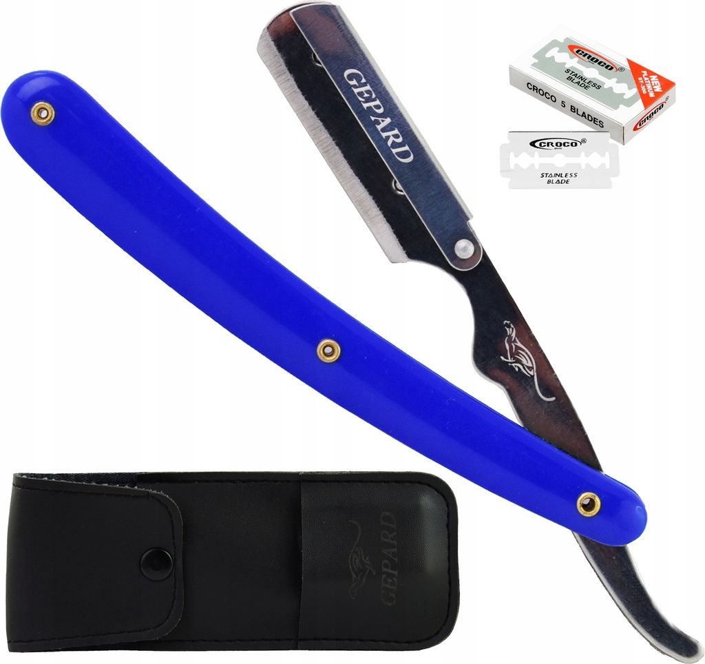Rasiermesser Tommo Blau Barber ,Rasierer Friseurstudio , Produktbild 