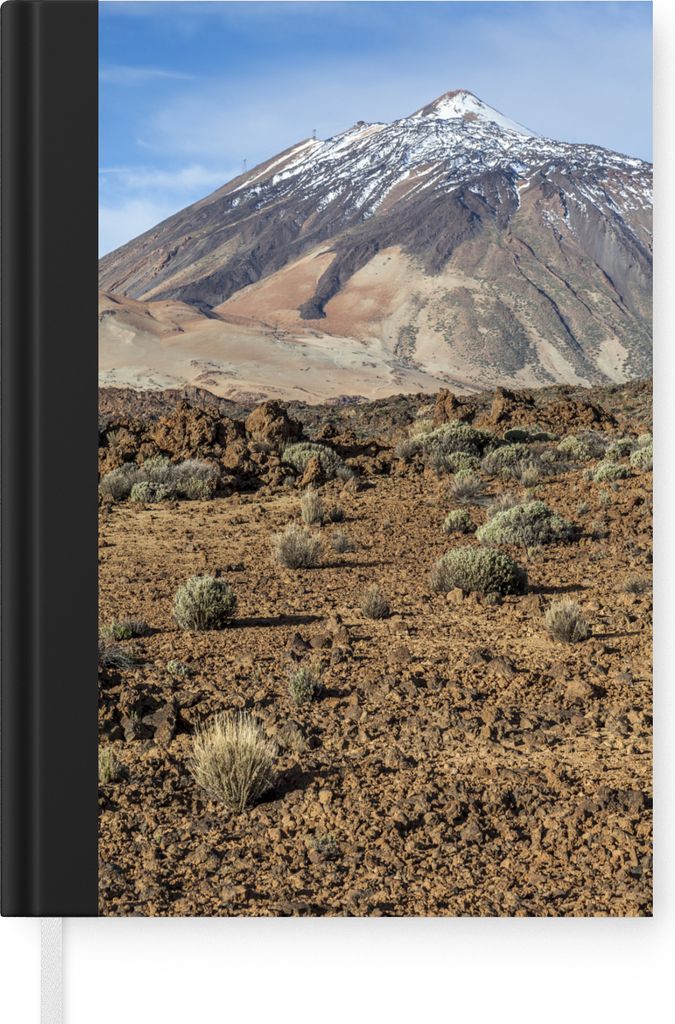 MuchoWow Notizbuch Tagebuch Haushaltsbuch Notebook A5 Der Vulkan El Teide und seine Landschaft Teneriffa Spanien - Notizblock - Notizheft - Noteb...