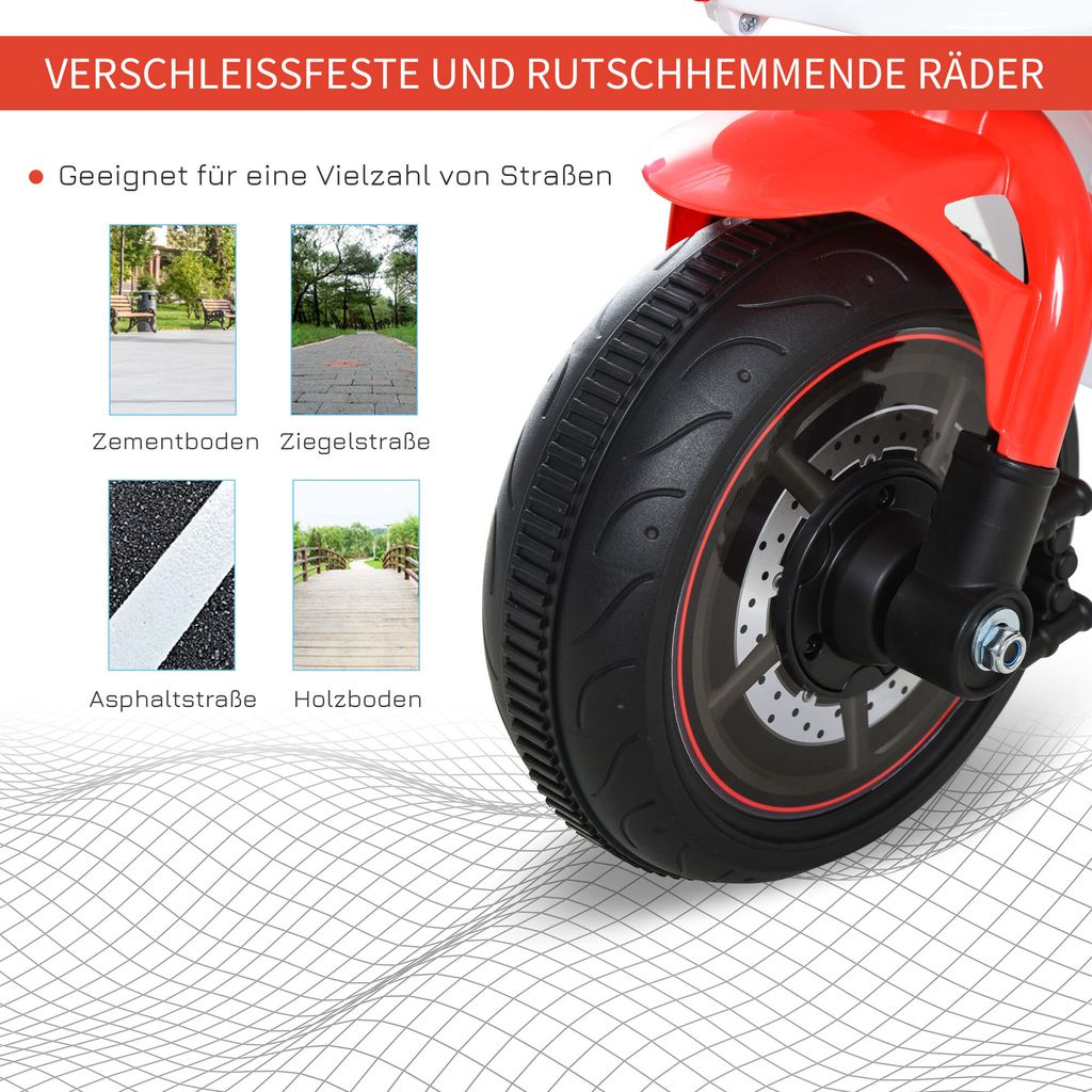 HOMCOM Rutscher Kinder-Motorad Rutscherfahrzeug Produktbild 5