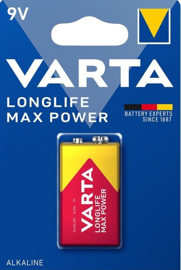 Batérie Varta LONGLIFE Max Power (MAX TECH) 9V Block 1St. Obrázok produktu 