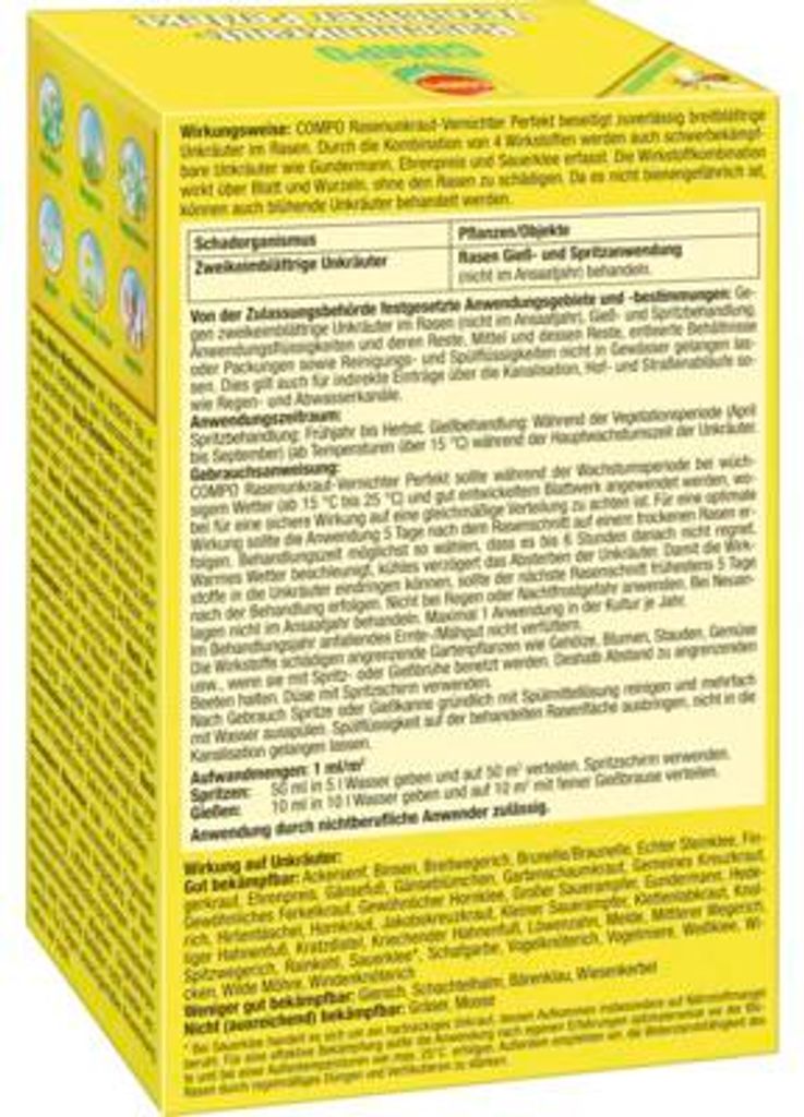 COMPO Rasenunkraut-Vernichter Perfekt 200 ml Pflanzenschutz