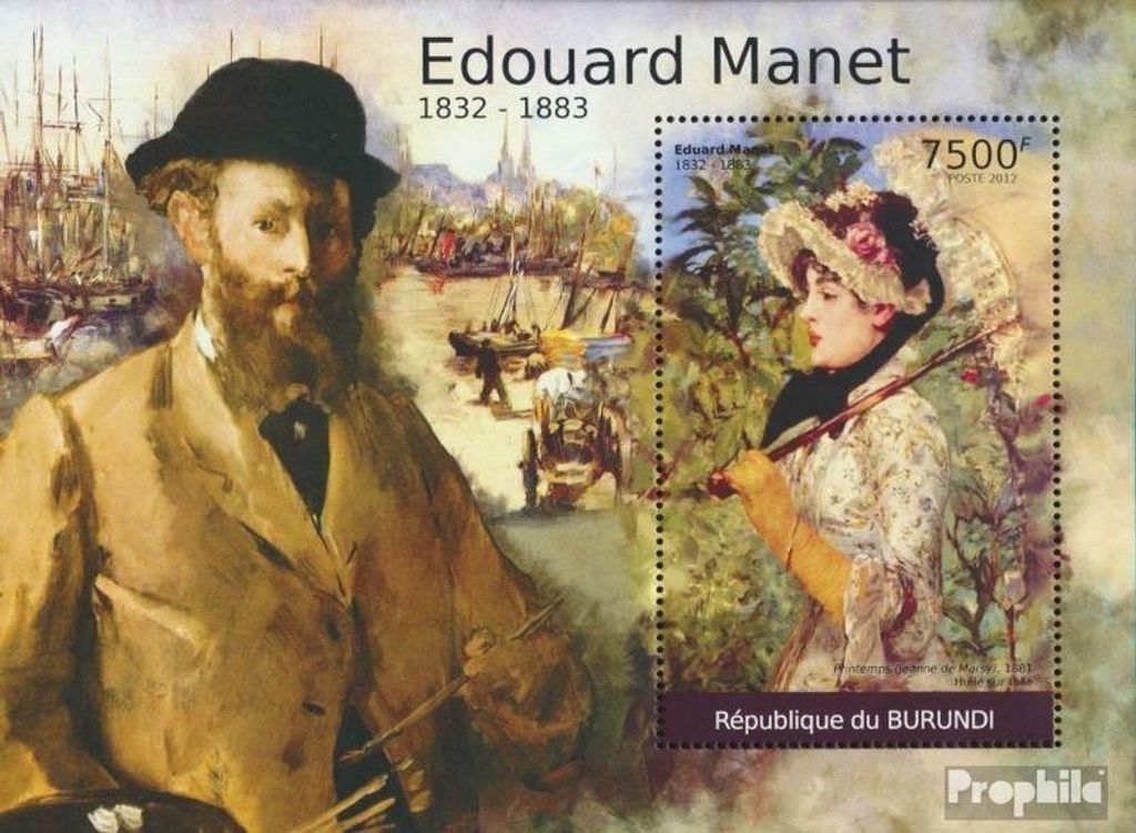 Briefmarken Burundi 2012 Mi Block196 (kompl.Ausg.) postfrisch Gemälde