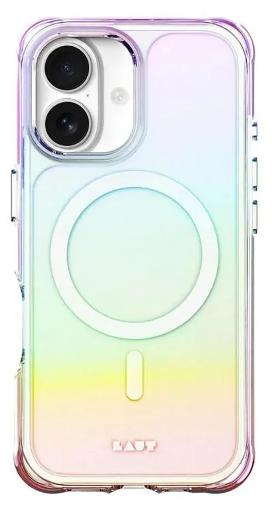Protection iPhone 17 Coque Transparente LAUT AERO HOLO Finition Perle