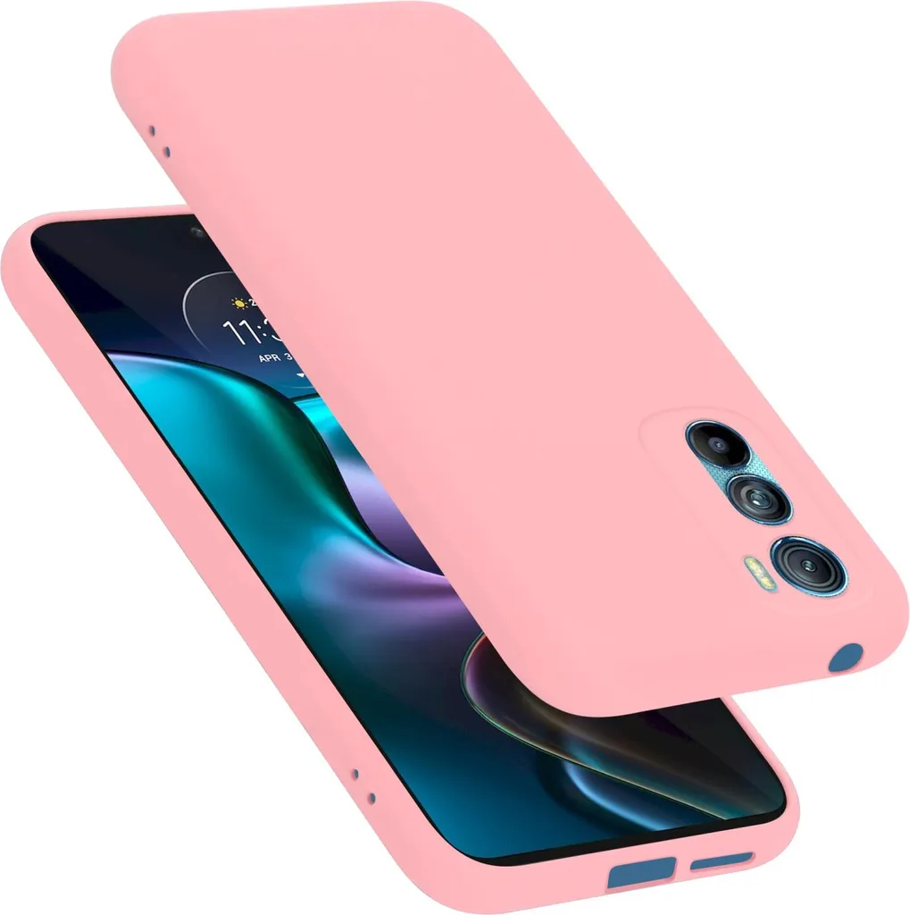 Cadorabo Custodia Motorola EDGE 30 Rosa | Cover TPU Protettiva Antiurto