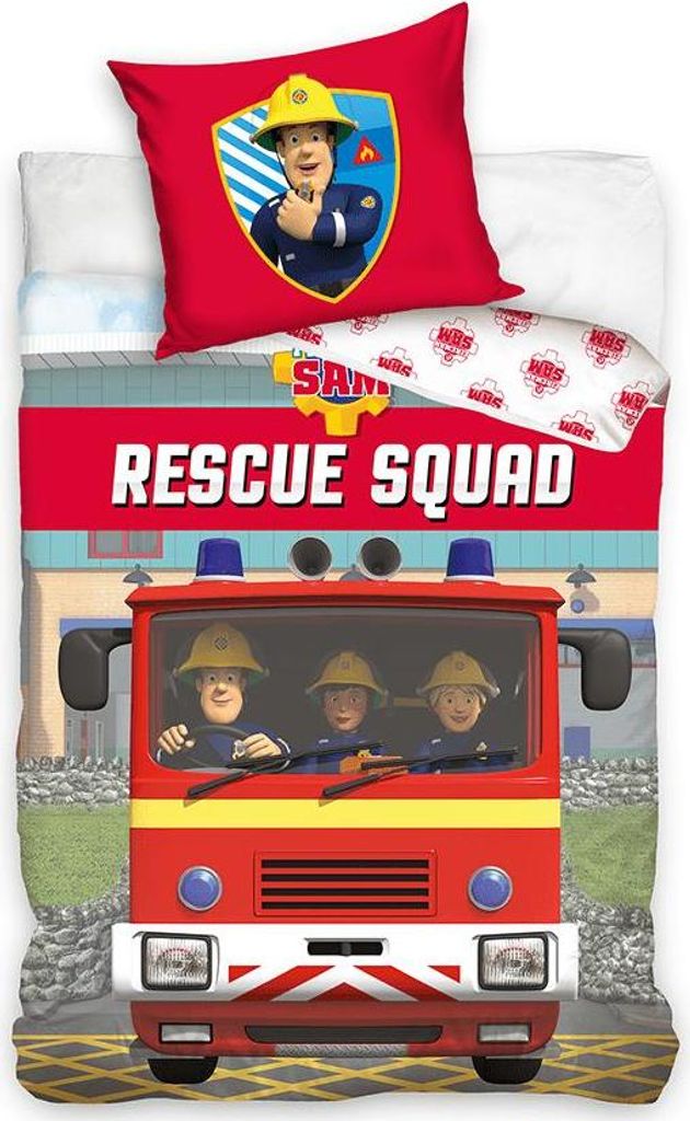 Brandweerman Sam Bettbezug Rescue 140 x 200 cm - Baumwolle