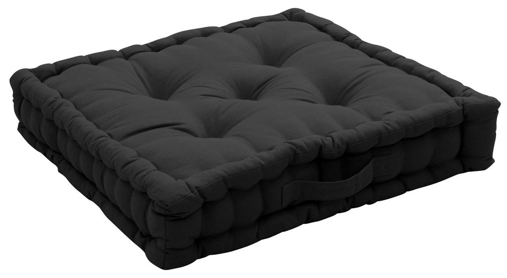 Boden Kissen uni aus reiner Baumwolle