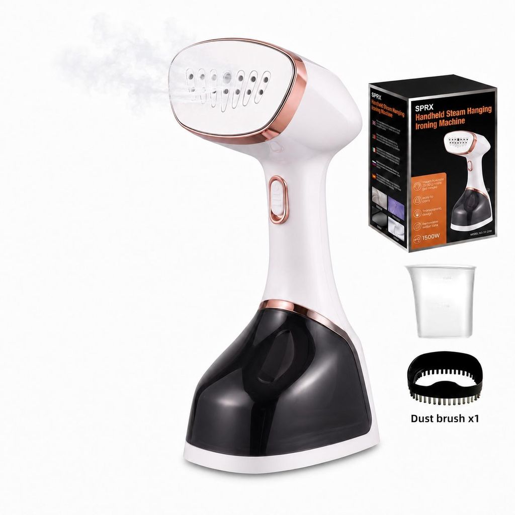Dampfglätter 1500W, 260ML Steamer Wassertank Dampfbürste Produktbild 