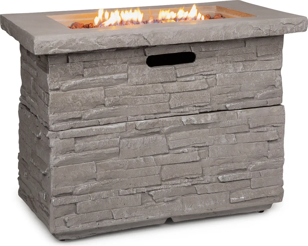 Brasero à gaz extérieur Blumfeldt Anafi 40000BTU inox gris clair