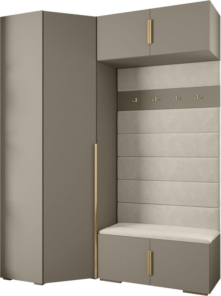 MEBLE KRYSPOL Inova 1 Möbelset Garderobe, 236,7x181,7x47cm Produktbild 