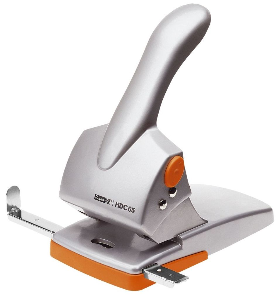 Rapid Registraturlocher Fashion HDC65 silber / orange