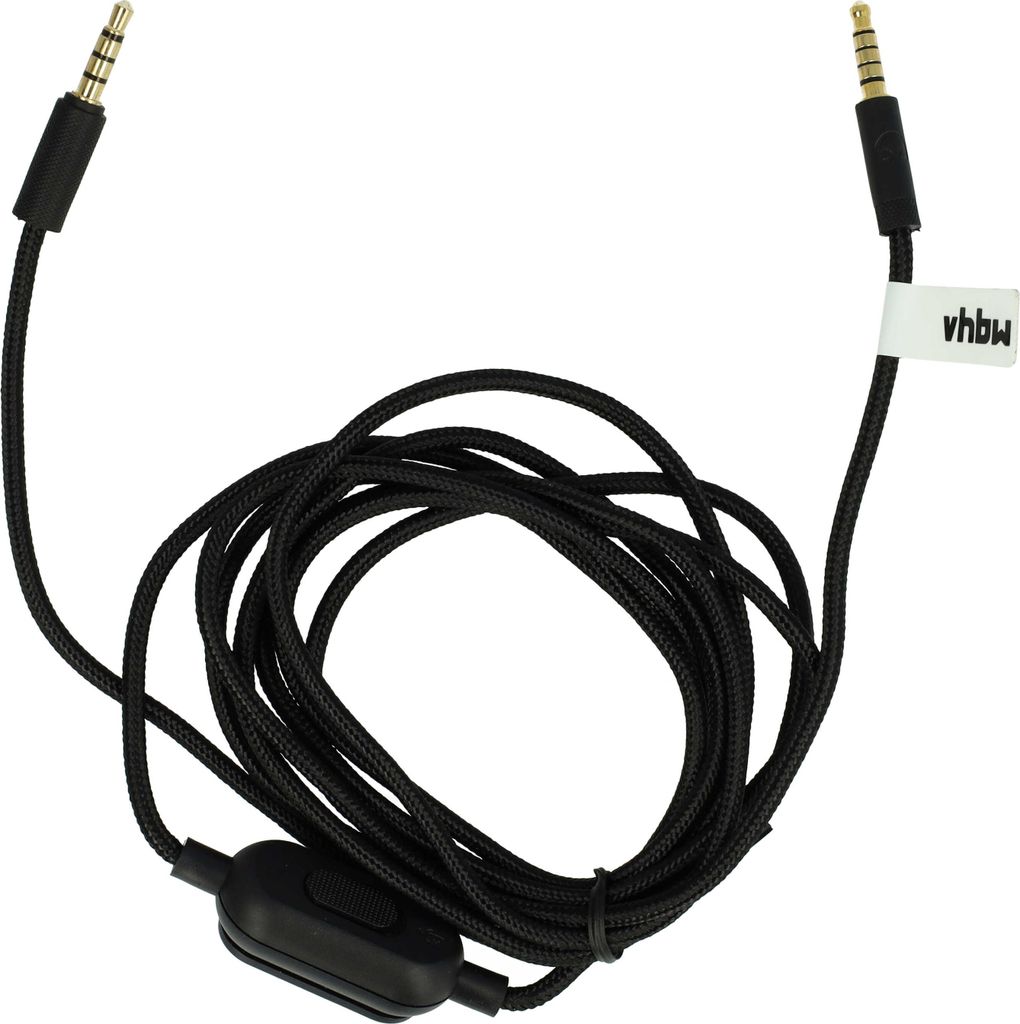 vhbw Audio AUX Kabel kompatibel mit Logitech G Pro X, G233, Produktbild 