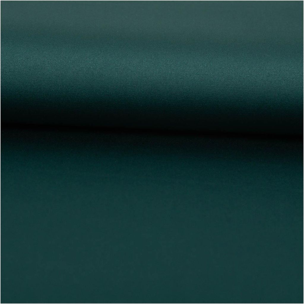 Royal Micro Satin Stoff Meterware Waldgrün 1,40 m breit