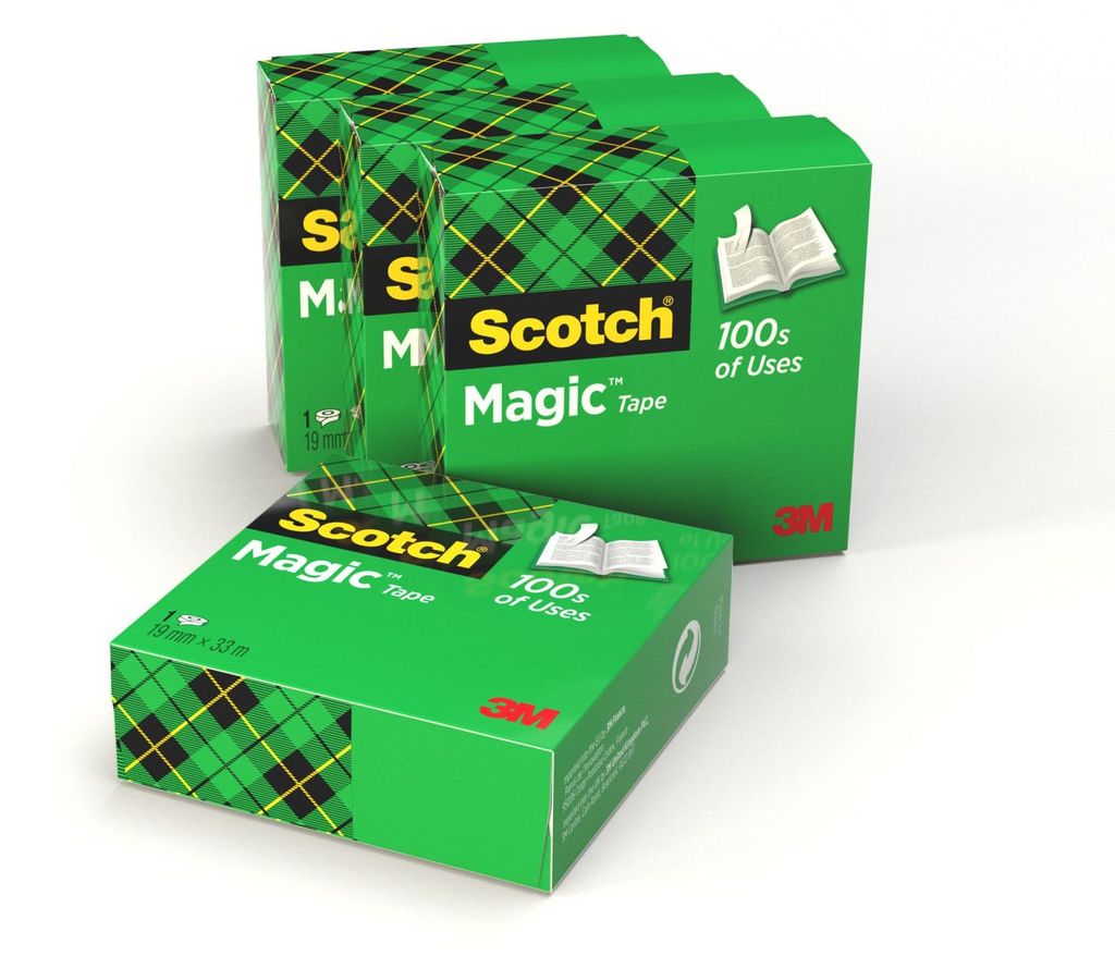 Scotch Magic Klebeband 4 Rollen, Unsichtbar & Beschreibbar, Produktbild 