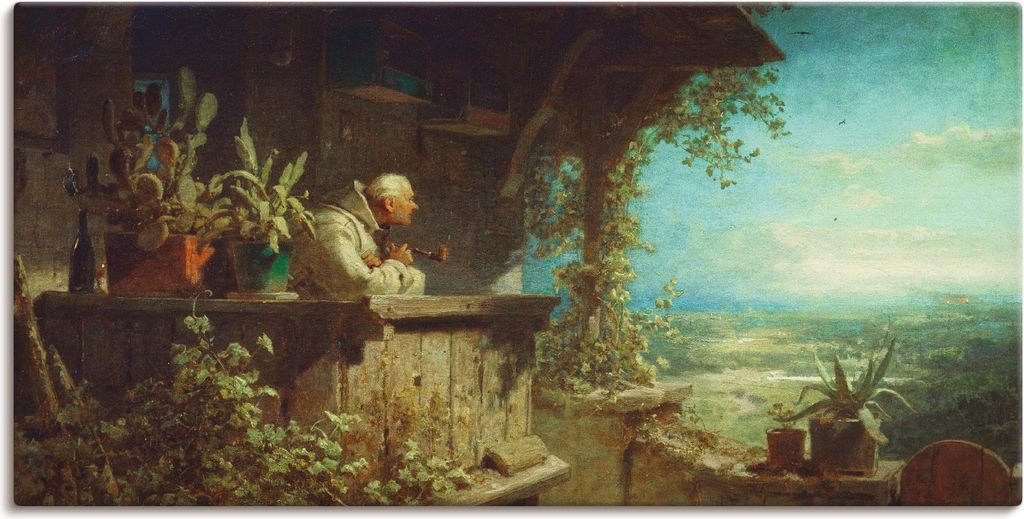 ARTland Leinwandbild Verdächtiger Rauch 1860 Größe: 40x20 cm