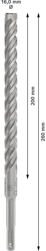PRO SDS plus-5X Trapano a percussione, 16 x 200 x 260 mm Immagine del prodotto 