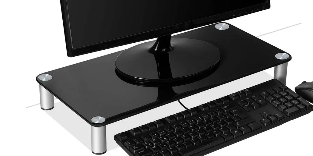 Support Écran PC Sonorous Noir pour Optimiser l'Espace de Travail