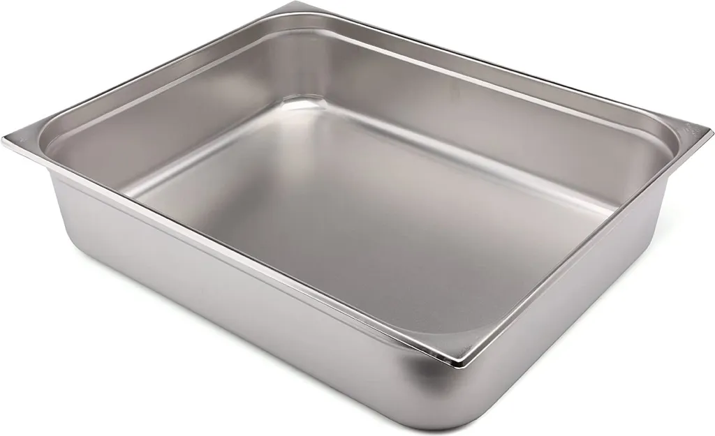 Récipient GN 2/1 inox anti-coincement pro gain de place