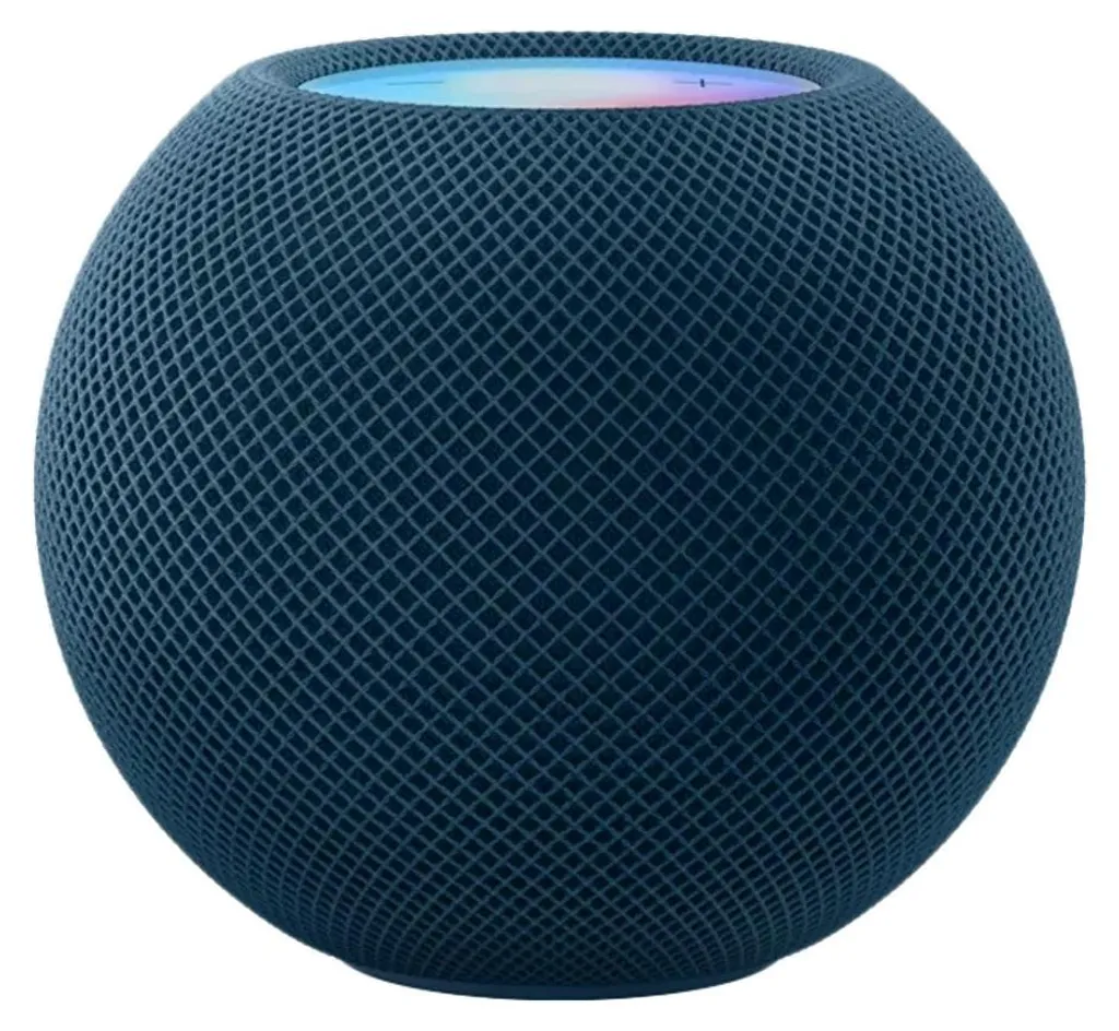 HomePod mini Apple Bleu : Audio Puissant et Contrôle Vocal Domotique