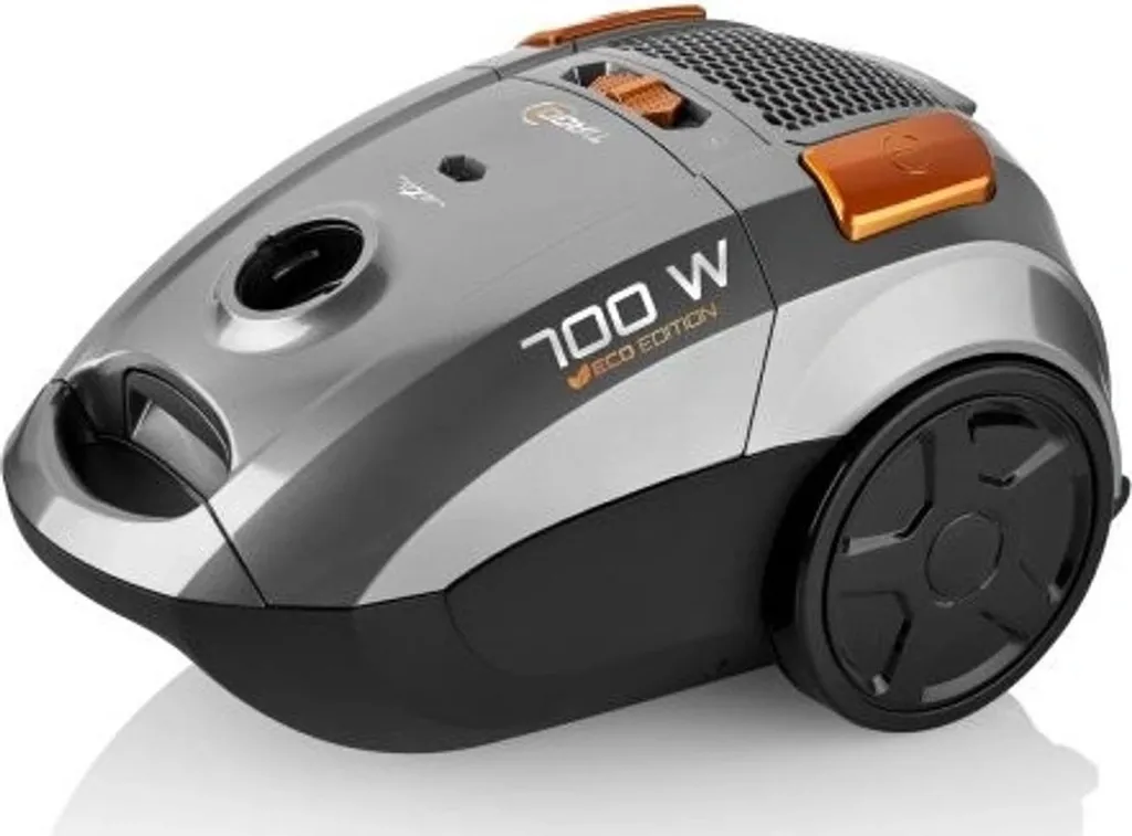 Aspirateur compact ETA Tiago 3507 argent silencieux et haute aspiration