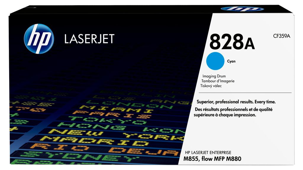 HP Azúrový zobrazovací valec 828A LaserJet, 30000 strany, Obrázok produktu 