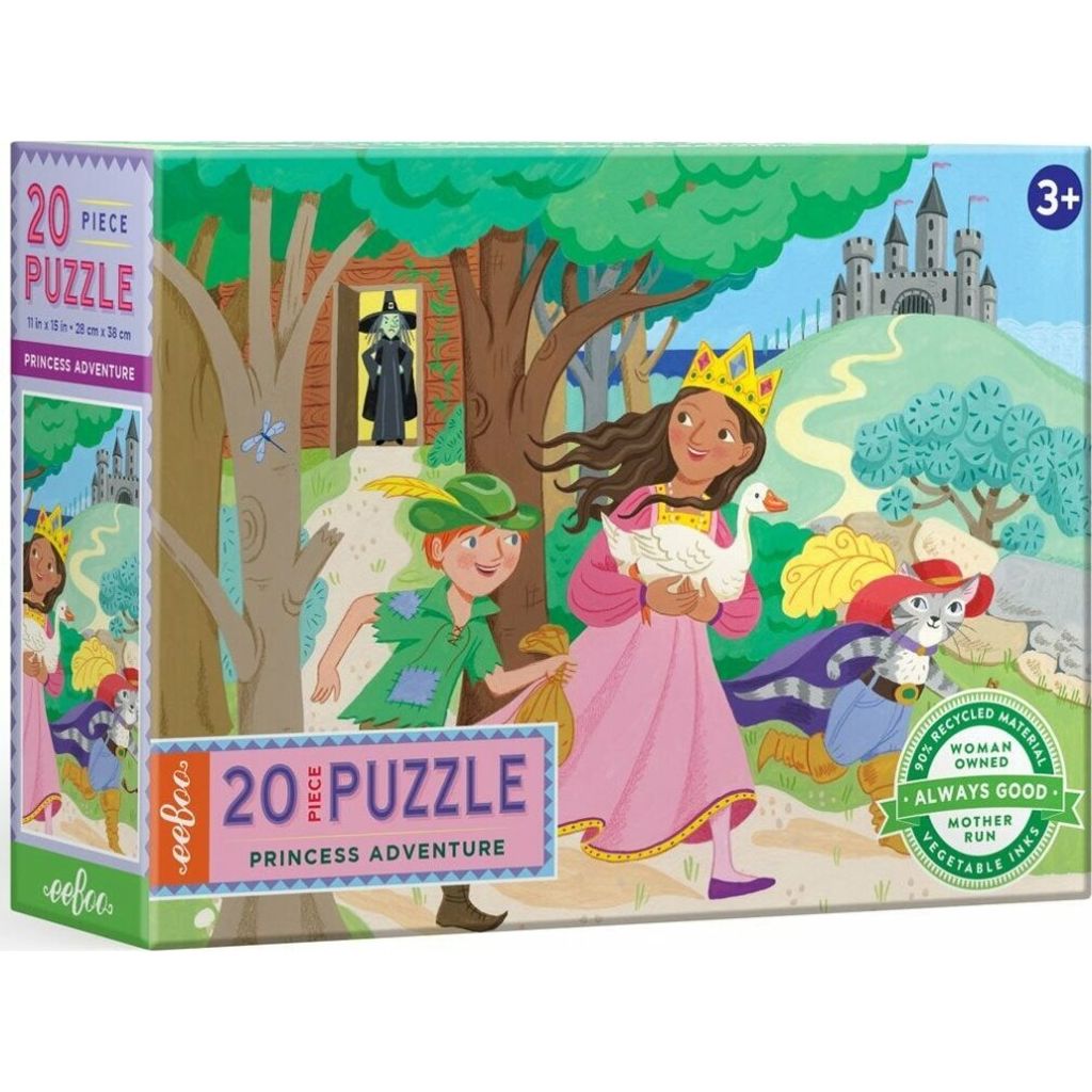 EEBOO Puzzle Prinzessin Abenteuer 20 Teile