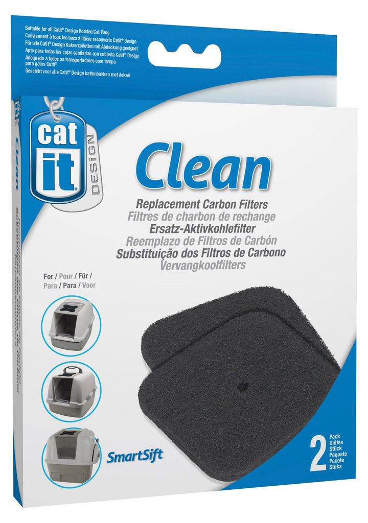 Cat It CA Koolstoffilter Navulling Kattentoilet 2 stuks Productafbeelding 