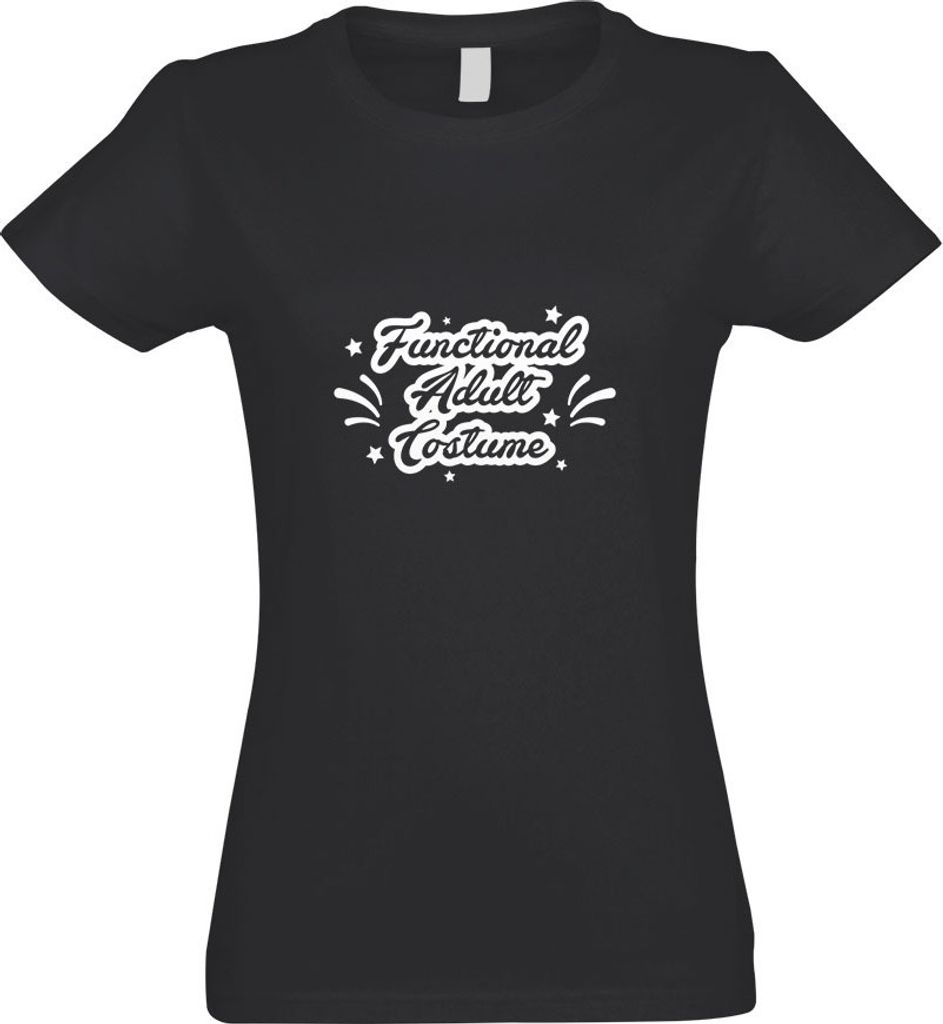 Kiwistar - T-Shirt tailliert - Damen - Graphit - Functional Adult Costume - mit Motiv Bedruckt - Funshirt Design - Sport - Freizeit - Damen - S
